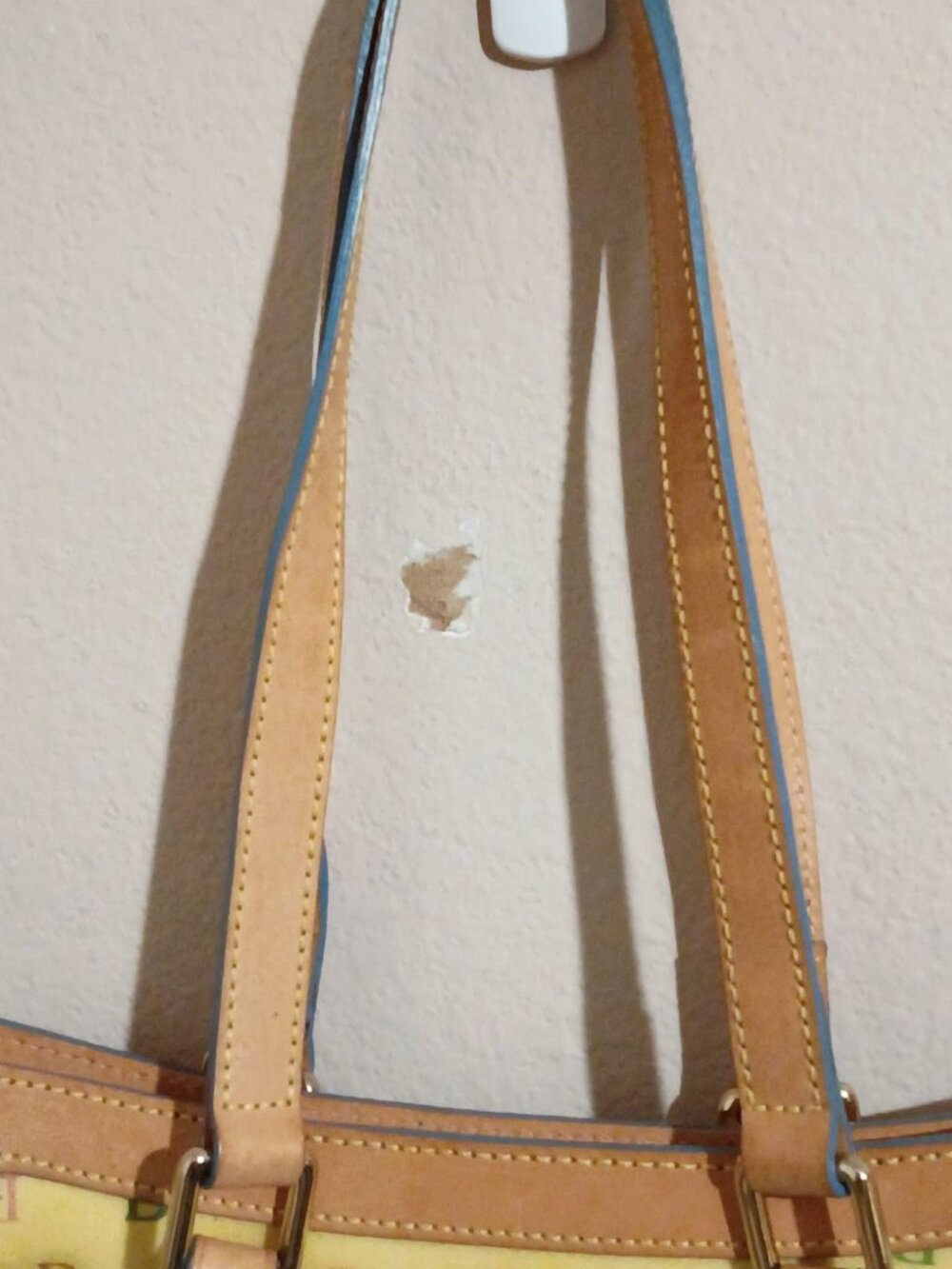 DOONEY & BOURKE Buckle Satchel IT BAG Handbag SIGNATURE RAINBOW MONOGRAM Purse - Picture 13 of 13